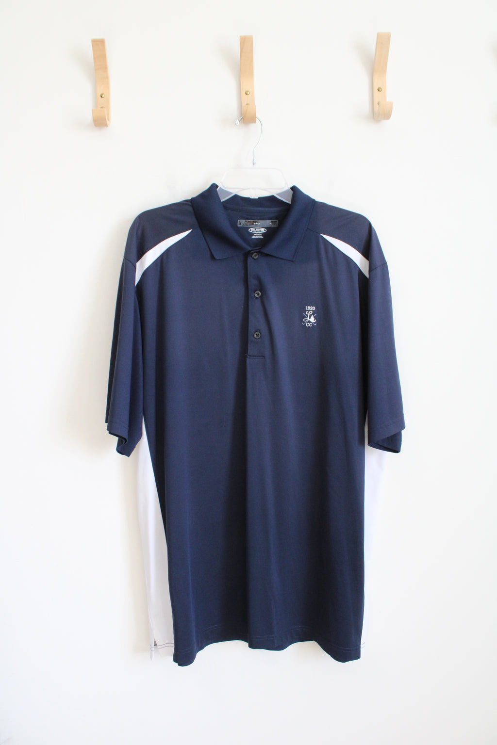 Greg Norman Navy & White Polo Shirt | XXL