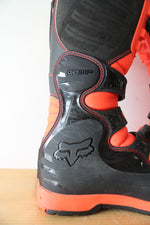 Fox Racing Neon Orange & Black Motocross Boots | Youth 8