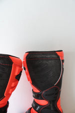 Fox Racing Neon Orange & Black Motocross Boots | Youth 8