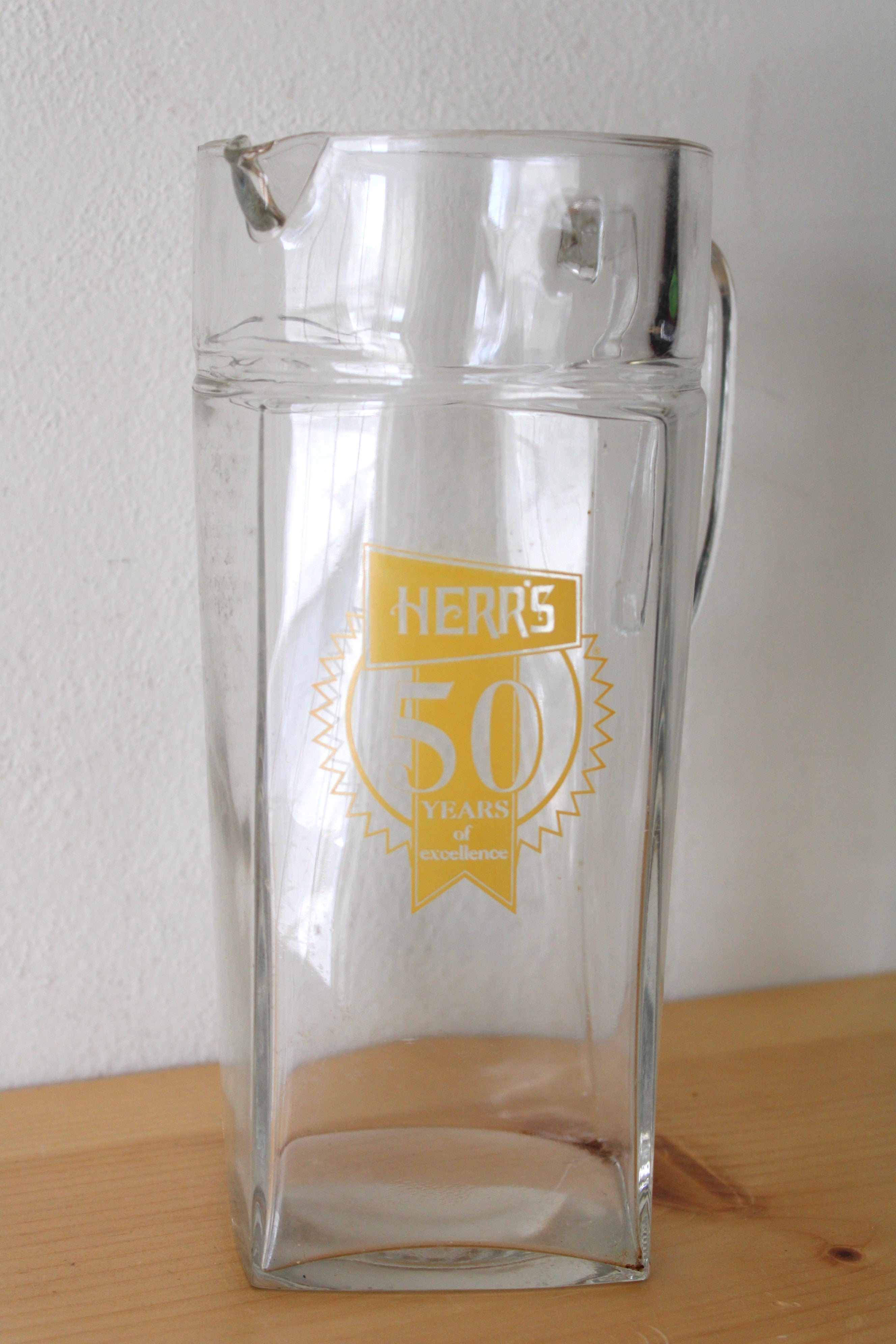 Herr's 50 Years Of Excellence Clear Drink Pitcher