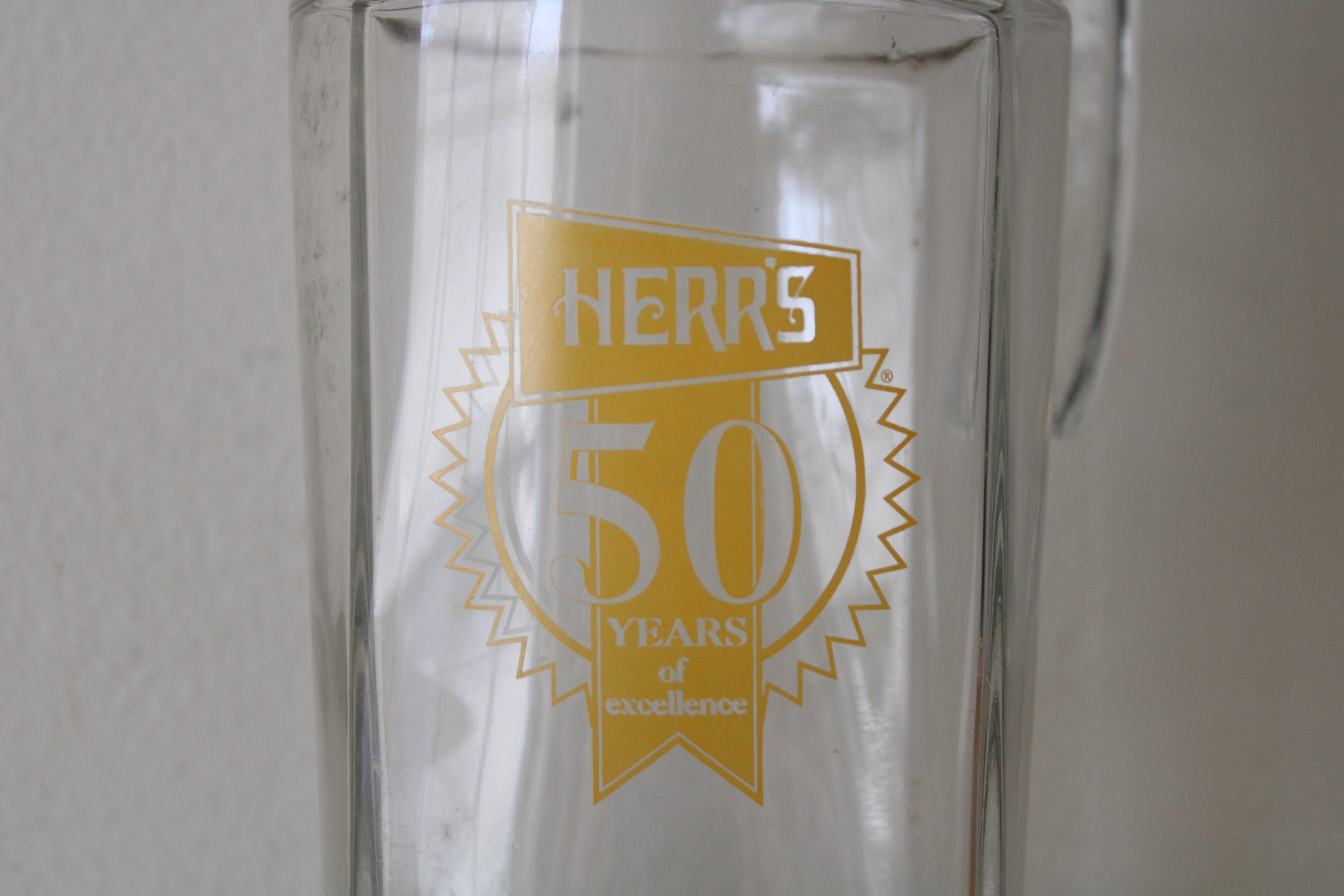 Herr's 50 Years Of Excellence Clear Drink Pitcher