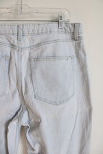 Wild Fable Highest Rise Mom Light Wash Distressed Jeans | 14