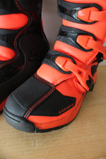Fox Racing Neon Orange & Black Motocross Boots | Youth 8