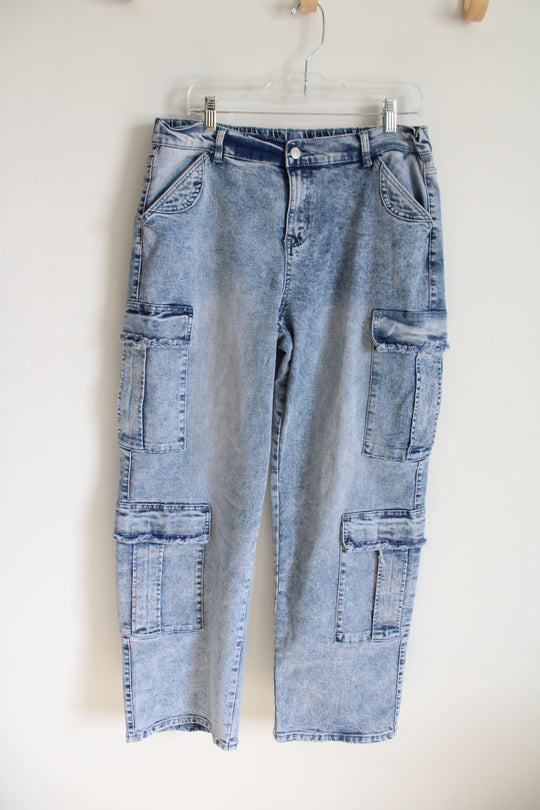 J For Justify Cargo Stone Wash Jeans | L