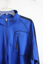 Fila Blue & Black Full Zip Jacket | XXL