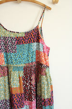 Natural Lift Boho Floral Tiered Dress | L