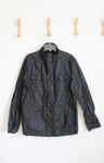 Claiborne Black Linen Blend Lightweight Jacket | M