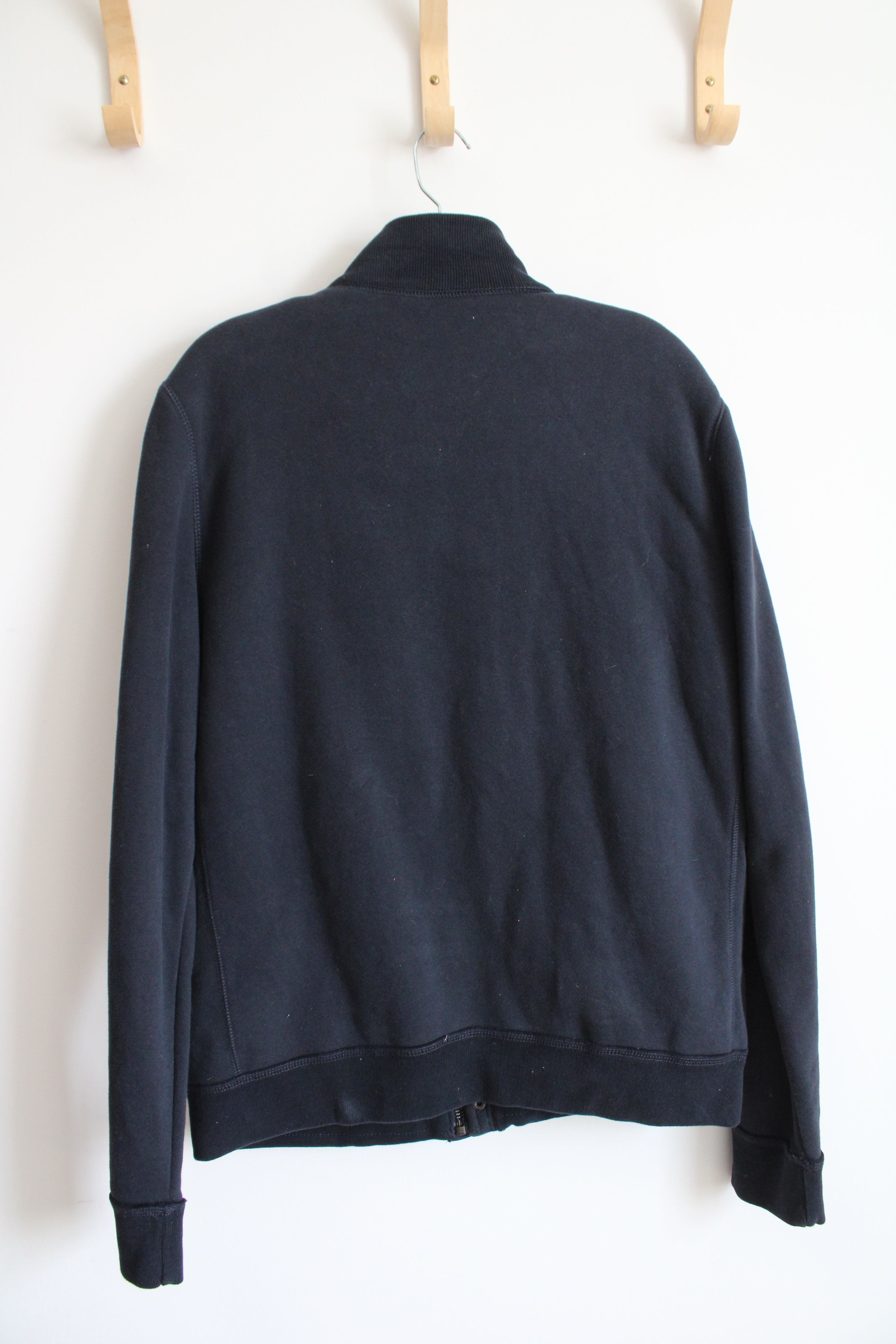 Abercrombie & Fitch Black Sherpa Lined Button Down Jacket | XL