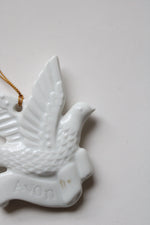 Avon 1981 Christmas Remembrance Ceramic Dove Ornament