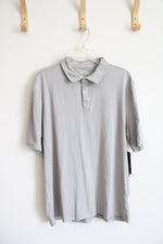 NEW Swiss Alps Gray Polo Shirt | L