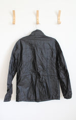 Claiborne Black Linen Blend Lightweight Jacket | M