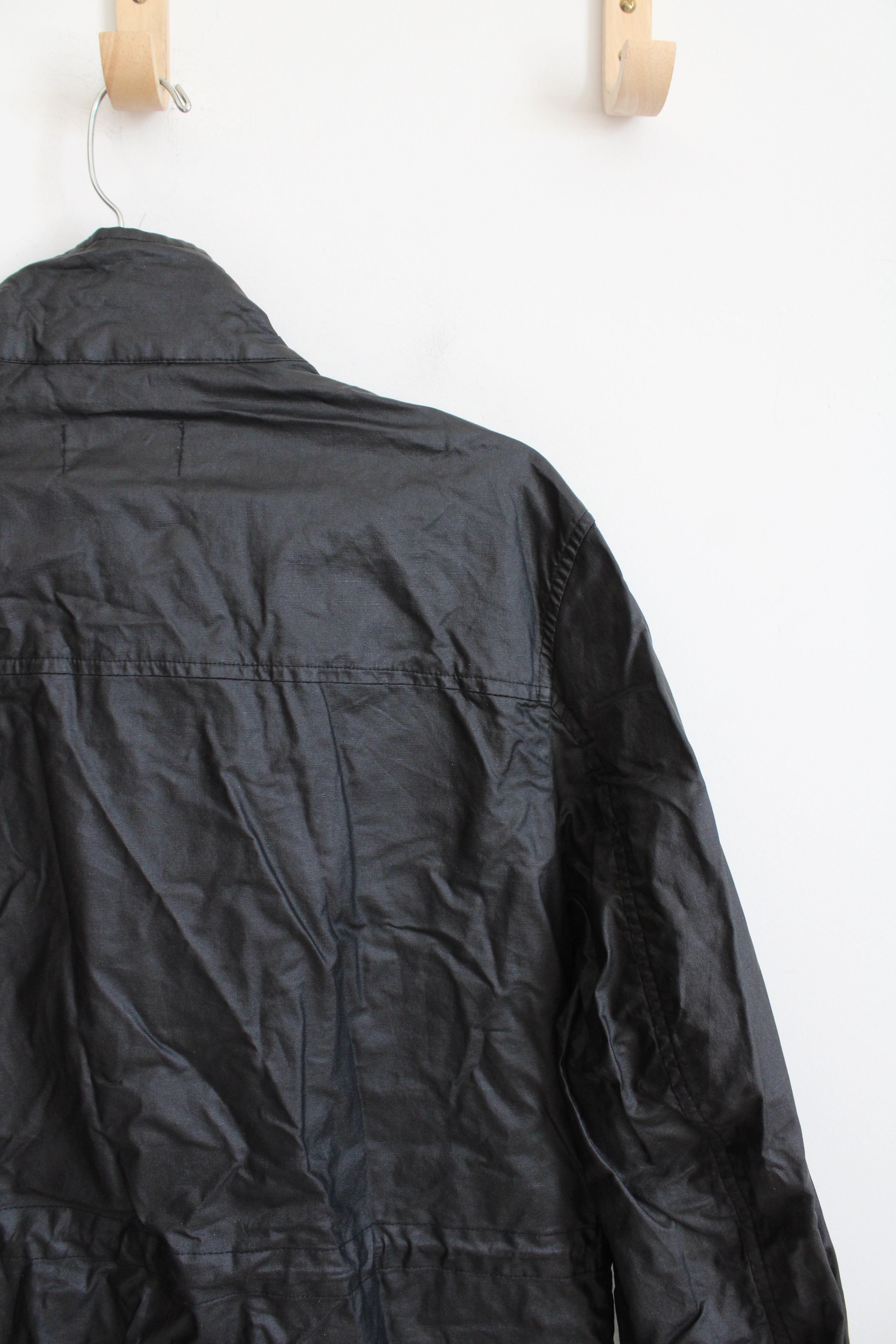 Claiborne Black Linen Blend Lightweight Jacket | M