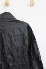Claiborne Black Linen Blend Lightweight Jacket | M