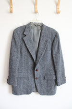 Saks Fifth Avenue Kenneth McLeod Harris Tweed Gray Blazer | 42