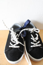 NEW Janie & Jack Black Sneakers | Size 8