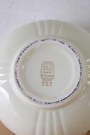 Hall's Superior Quality Kitchenware Tavern Silhouette Cream Ceramic Bowl | 7.5"