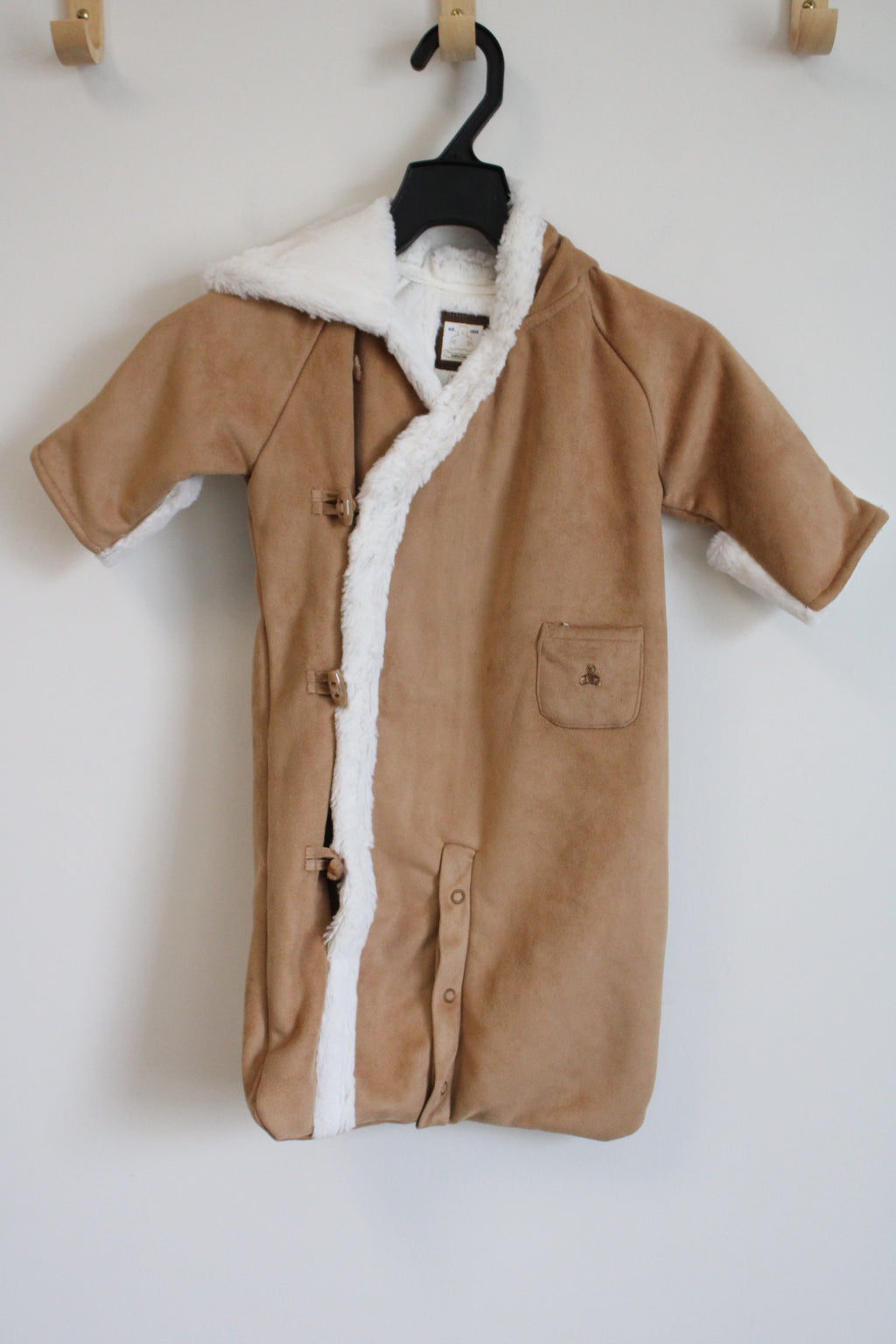 NEW Baby Gap Sueded Sherpa Lined Baby Bear Bunting | 3-6 MO