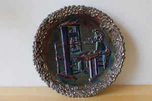 Fenton 1971 Annual Series Of Collector's Plates Printing Press Plate