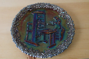 Fenton 1971 Annual Series Of Collector's Plates Printing Press Plate