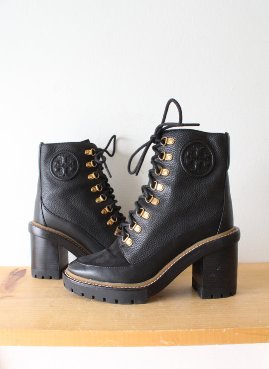 Tory Burch Miller Lug Sole Boots | Size 7M