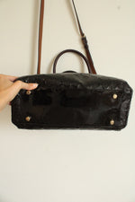 Coach Small Margot Embossed Signature Patent Leather Carryall Purse