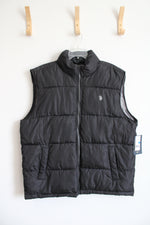 NEW U.S. Polo Assn. Black Puffer Vest | XL