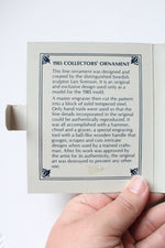 Christmas Treasures 1985 Mommy Kissing Santa Claus Collectors Ornament