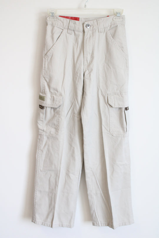NEW Wrangler Tan Adjustable Classic Cargo Pants | 12 Slim