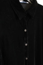 NEW Croft & Barrow Black Velvet Button Down Shirt | XL