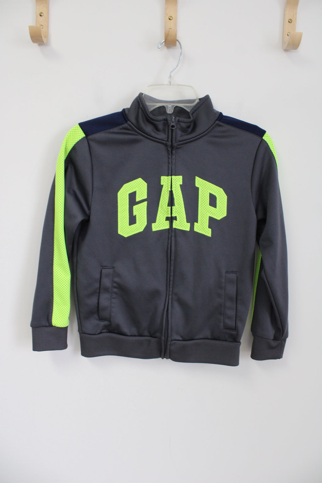 Gap Kids Gray Green Fleece Lined Jacket | Youth M (8/9)