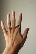 Smokey Quartz Sterling Silver Cushion Stone Ring | Size 10