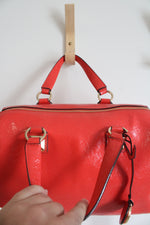 Michael Kors Coral Orange Grayson Duffle Satchel Bag