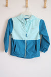 Eddie Bauer Two-Tone Blue Windbreaker Jacket | Youth S (7/8)