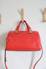 Michael Kors Coral Orange Grayson Duffle Satchel Bag