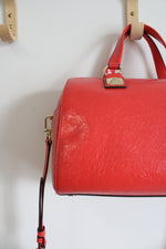 Michael Kors Coral Orange Grayson Duffle Satchel Bag