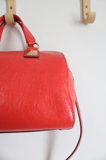 Michael Kors Coral Orange Grayson Duffle Satchel Bag
