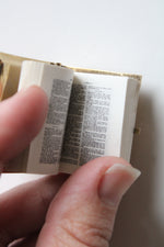 Tiny White Enamel & Gold Bible