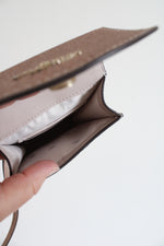 Kate Spade Tinsel North South Pink Glitter Phone Crossbody Bag