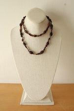 Brown Seed Beaded Necklace