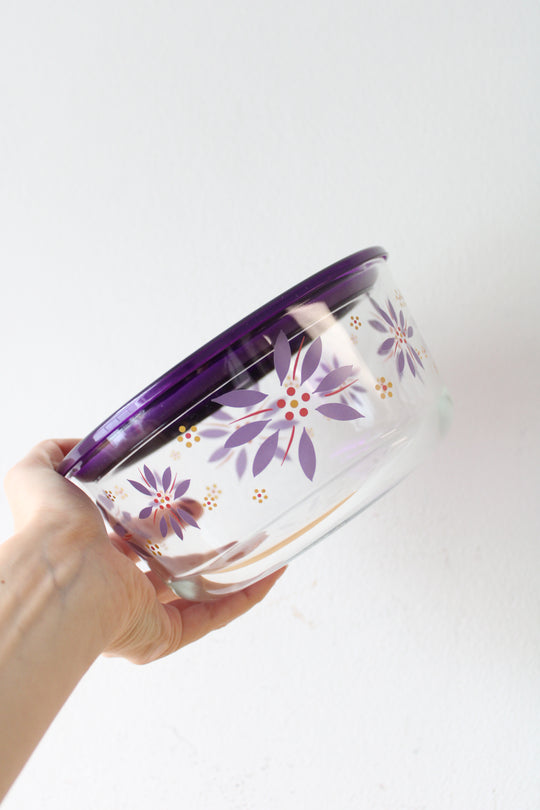 NEW Temp-tations By Tara Glass Painted Lidded 6-Cup Dish