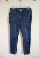 Christopher & Banks Embellished Dark Wash Denim Jeans | 6