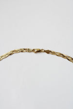 14K Yellow Gold Braided Chain Necklace