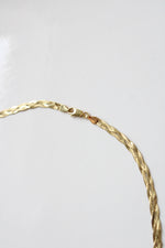 14K Yellow Gold Braided Chain Necklace
