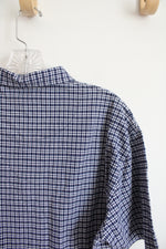 Polo By Ralph Lauren Blue & White Plaid Polo Shirt | M