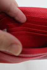 Michael Kors Red Leather Phone Crossbody Bag