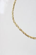14K Yellow Gold Braided Chain Necklace