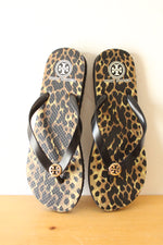 Tory Burch Leopard Print Flip Flops | Size 9M