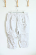 Bill Blass Tan Cotton Capri Pants | 18W