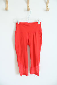 Old Navy Active Coral Orange Athletic Capri Elevate Leggings | S Petite
