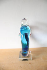 Hand Blown Art Glass Lover's Heart Glass Sculpture